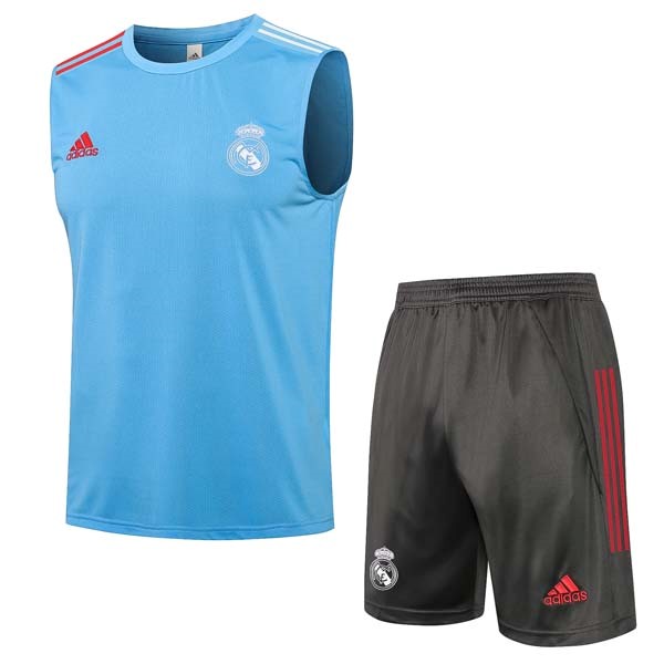 Maglia Real Madrid Senza Maniche Set Completo 2022 Blu